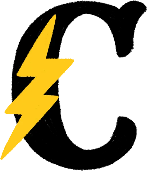 Logo de CieloVen: la letra C con un rayo amarillo